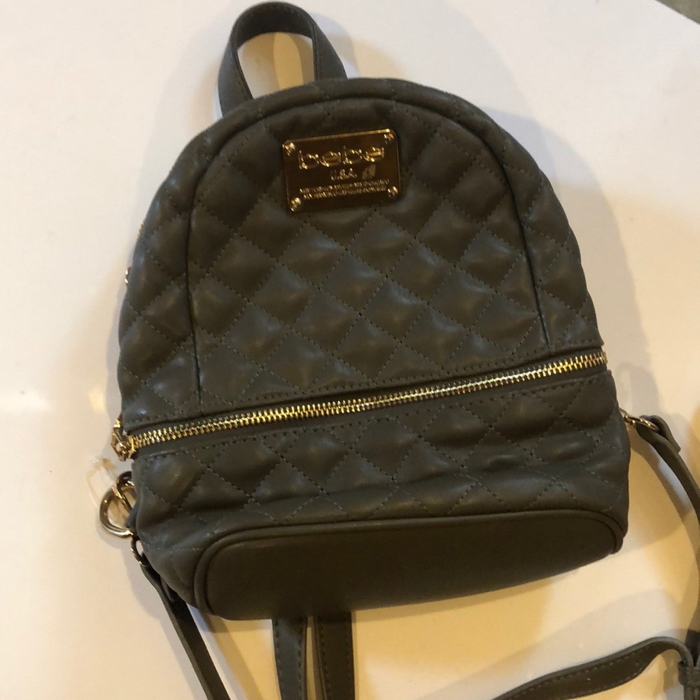 Bebe Army Green Backpack Purse w/ Bonus 31 wallet!